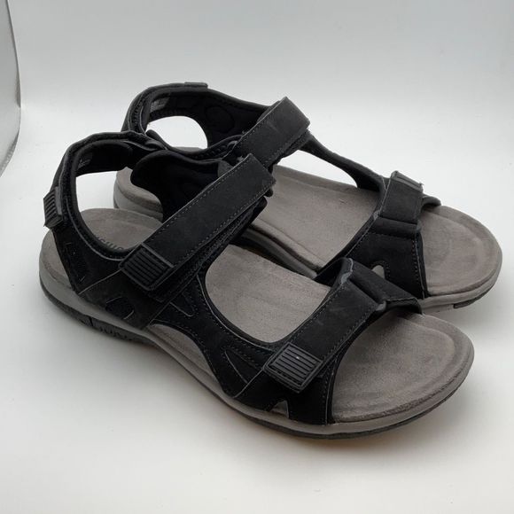 CUSHIONAIRE Women's comfort footbed outdoor sandal with adjustable straps SIZE 7 - Picture 4 of 6